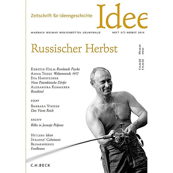 Zeitschrift für Ideengeschichte Heft X/3 Herbst 2016