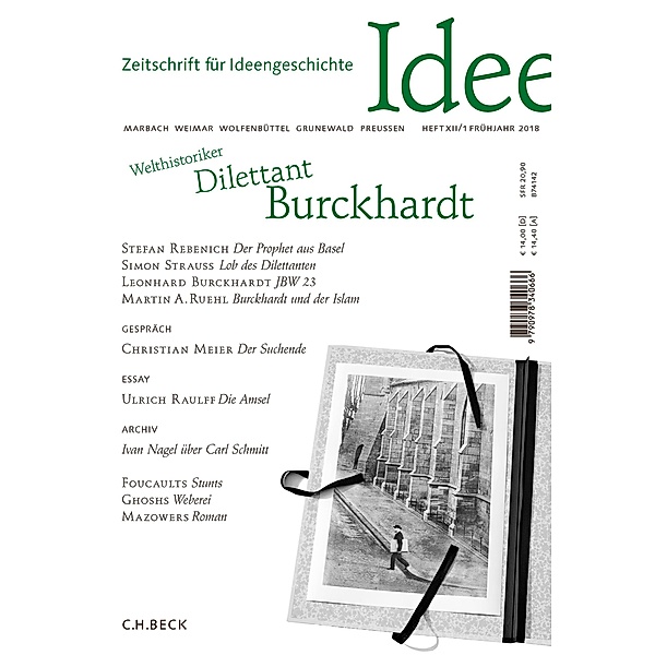 Zeitschrift für Ideengeschichte Heft XII/1 Frühjahr 2018