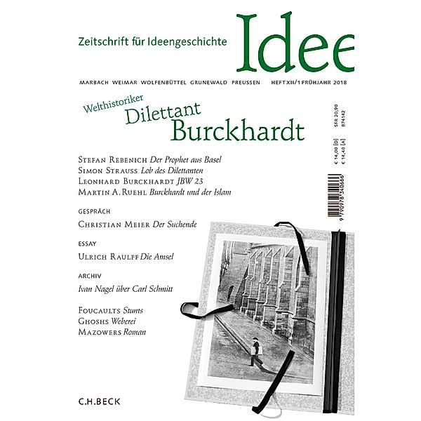 Zeitschrift für Ideengeschichte Heft XII/1 Frühjahr 2018