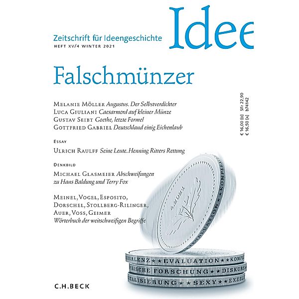 Zeitschrift für Ideengeschichte Heft XV/4 Winter 2021