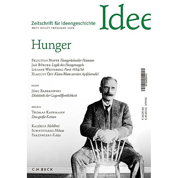 Zeitschrift für Ideengeschichte Heft XVIII/1 Frühjahr 2024