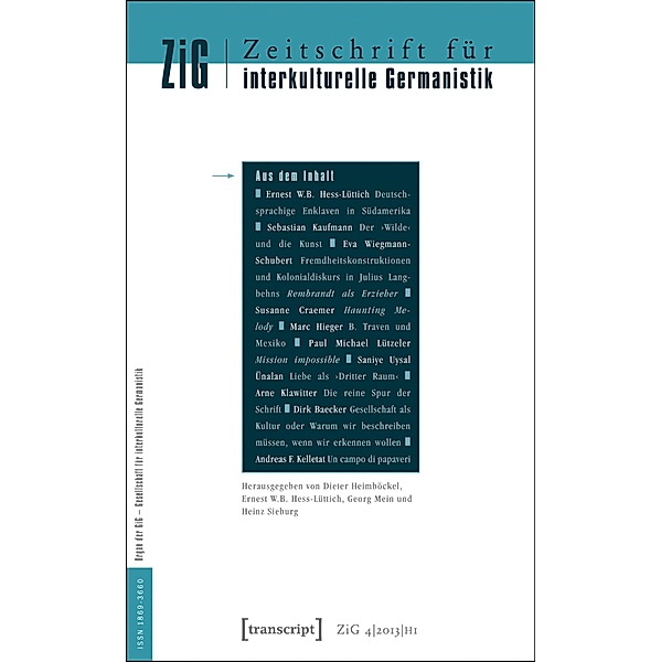 Zeitschrift für interkulturelle Germanistik / Zeitschrift für interkulturelle Germanistik Bd.7