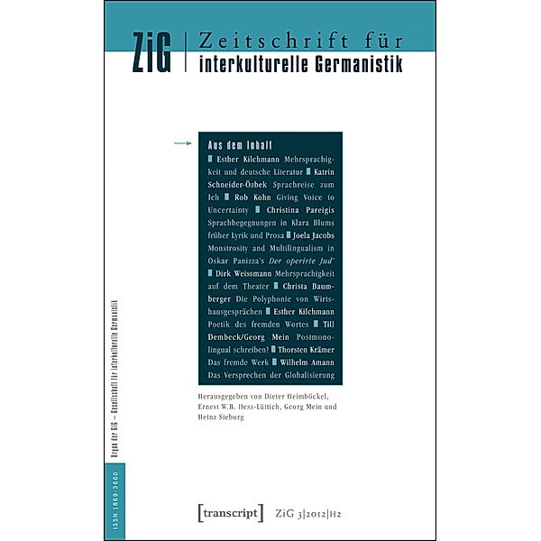 Zeitschrift für interkulturelle Germanistik / Zeitschrift für interkulturelle Germanistik Bd.6