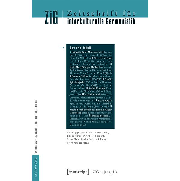 Zeitschrift für interkulturelle Germanistik / Zeitschrift für interkulturelle Germanistik Bd.27