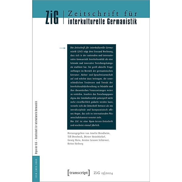 Zeitschrift für interkulturelle Germanistik / Zeitschrift für interkulturelle Germanistik Bd.29