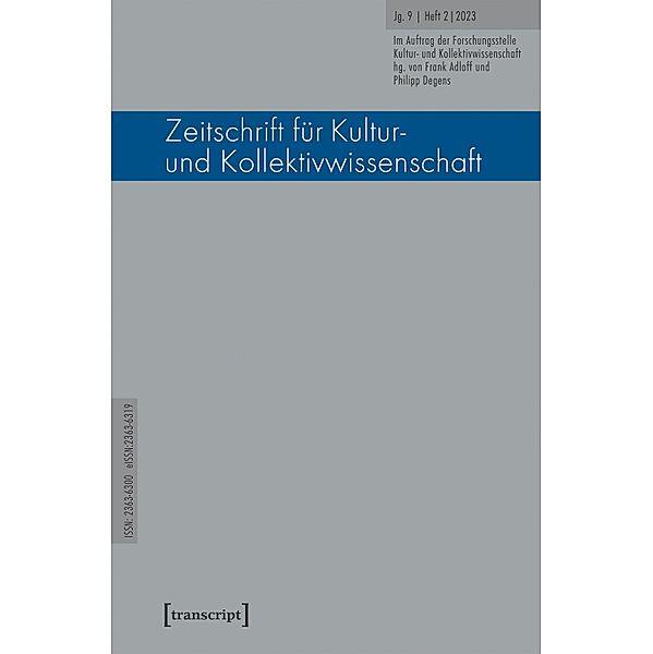 Zeitschrift für Kultur- und Kollektivwissenschaft / Zeitschrift für Kultur- und Kollektivwissenschaft Bd.18
