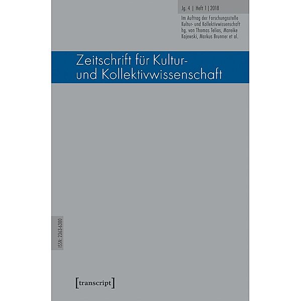 Zeitschrift für Kultur- und Kollektivwissenschaft / Zeitschrift für Kultur- und Kollektivwissenschaft Bd.7