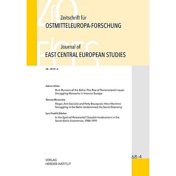 Zeitschrift für Ostmitteleuropaforschung / 68/4 / Zeitschrift für Ostmitteleuropa-Forschung (ZfO) 68/4 / Journal of East Central European Studies (JECES)