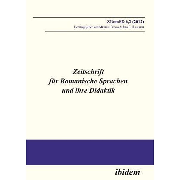 Zeitschrift für Romanische Sprachen und ihre Didaktik.H.6.2
