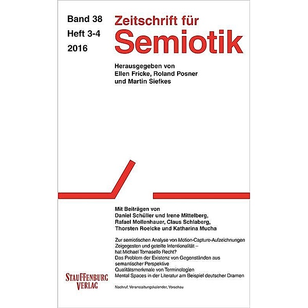 Zeitschrift für Semiotik / Mit Beiträgen von Daniel Schüller