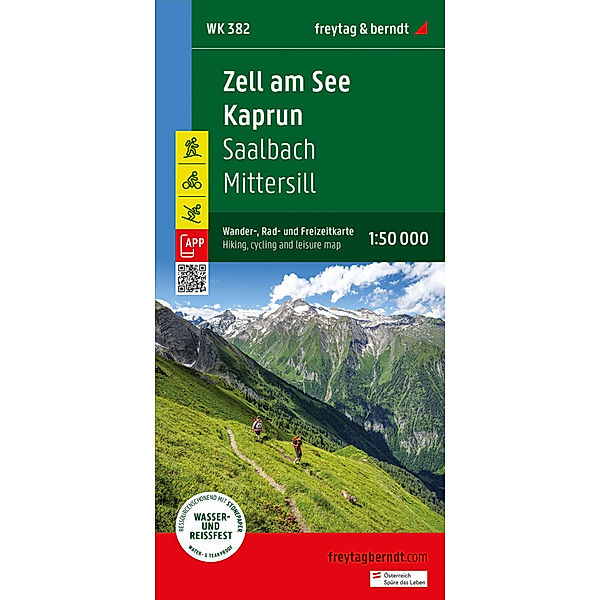 Zell am See - Kaprun, Wander-, Rad- und Freizeitkarte 1:50.000, freytag & berndt, WK 382