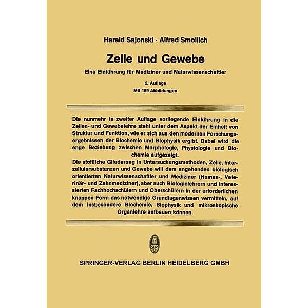 Zelle und Gewebe, Harald Sajonski, Alfred Smollich