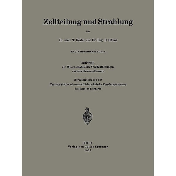 Zellteilung und Strahlung, T. Reiter, D. Gábor