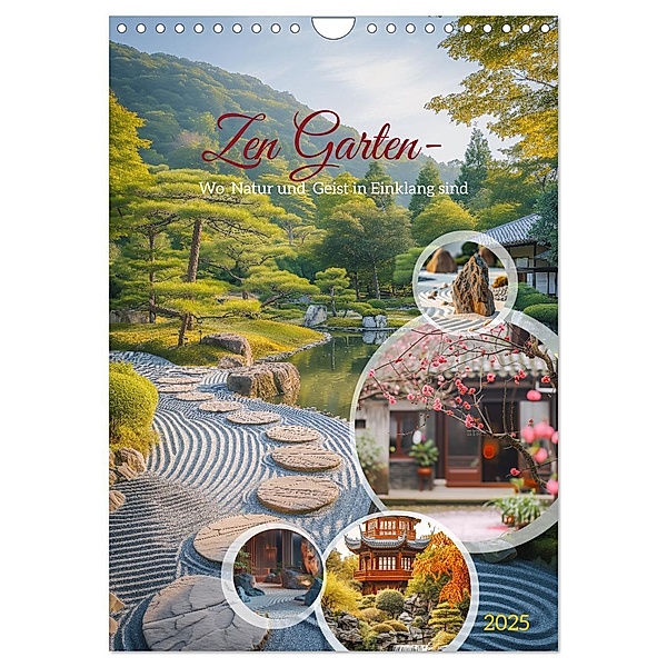 Zen Garten - Wo Natur und Geist in Einklang sind (Wandkalender 2025 DIN A4 hoch), CALVENDO Monatskalender, Calvendo, Steffen Gierok-Latniak