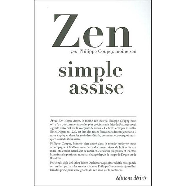 Zen simple assise, Coupey Philippe