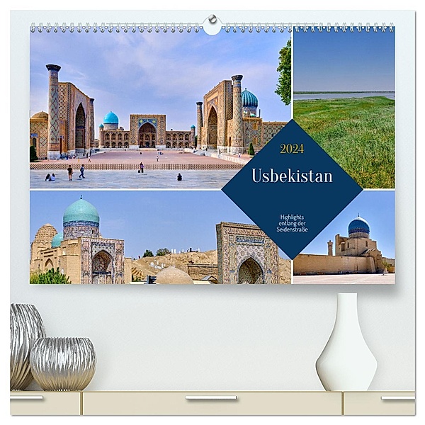 Zentralasien - Entlang der alten Seidenstraße (hochwertiger Premium Wandkalender 2024 DIN A2 quer), Kunstdruck in Hochglanz, Thomas Leonhardy