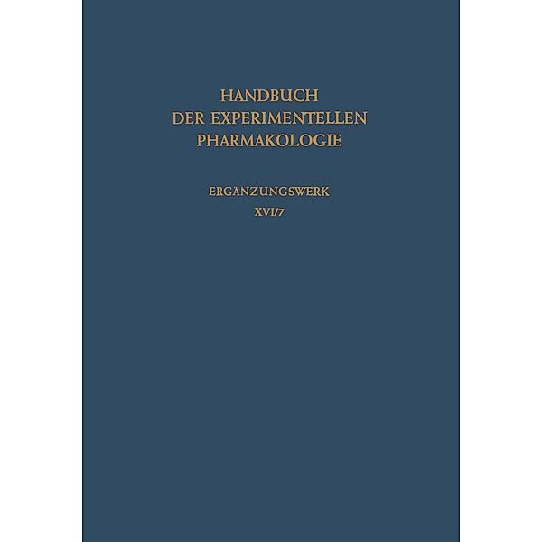 Zentralnervensystem / Handbook of Experimental Pharmacology Bd.16 / 7