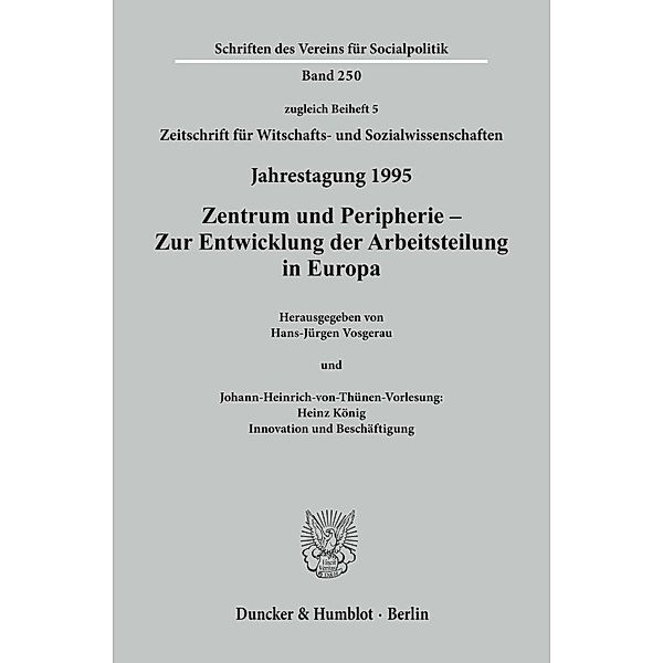 Zentrum und Peripherie - Zur Entwicklung der Arbeitsteilung in Europa.