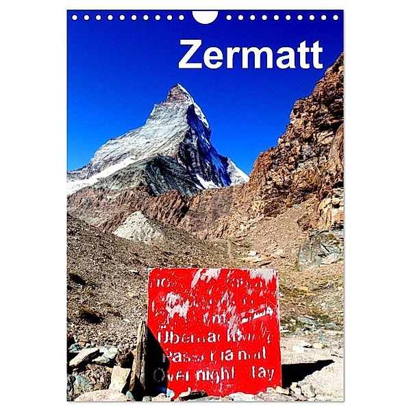 Zermatt (Wandkalender 2024 DIN A4 hoch), CALVENDO Monatskalender, Katja Baumgartner