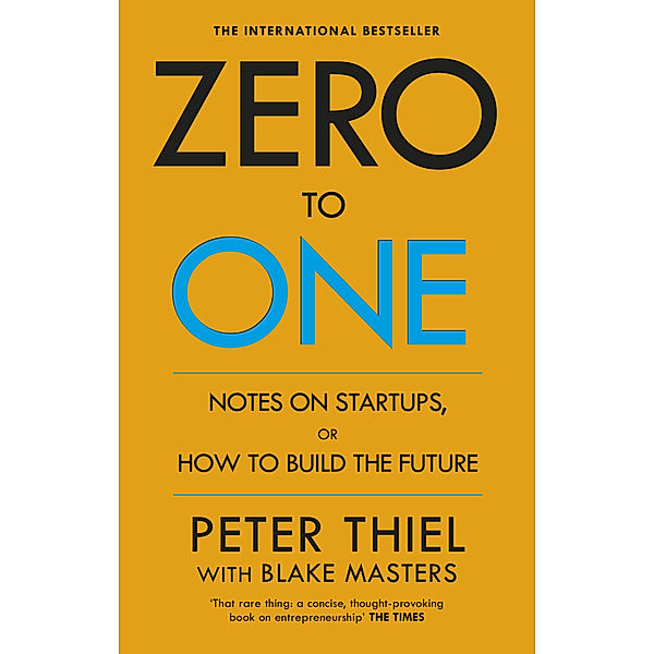 Zero to One, English edition, Peter Thiel, Blake Masters