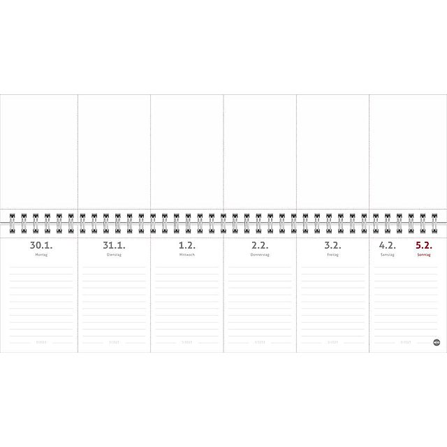 Zettelabreiß-Memo Wochenquerplaner 2023. Praktischer Tischquerkalender mit  Kästchen zum Heraustrennen. Tischkalender 202 - Kalender bestellen