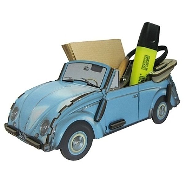 Zettelbox VW Käfer hellblau