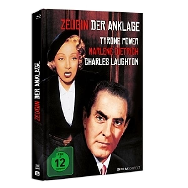 Zeugin Der Anklage (Blu-ray) (MEDIABOOK), Marlene Dietrich, Tyrone Power, Charles Laughton
