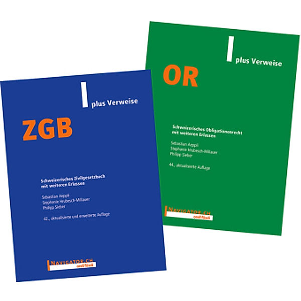 ZGB & OR plus Verweise Kombipaket, Sebastian Aeppli, Stephanie Hrubesch-Millauer, Philipp Sieber