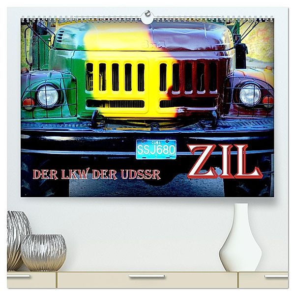 ZIL - Der LKW der UdSSR (hochwertiger Premium Wandkalender 2025 DIN A2 quer), Kunstdruck in Hochglanz, Calvendo, Henning von Löwis of Menar
