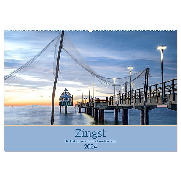 Zingst - die Ostsee von ihrer schönsten Seite (Wandkalender 2024 DIN A2 quer), CALVENDO Monatskalender, boegau-fotos