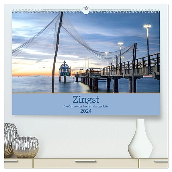 Zingst - die Ostsee von ihrer schönsten Seite (hochwertiger Premium Wandkalender 2024 DIN A2 quer), Kunstdruck in Hochglanz, boegau-fotos