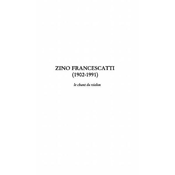 ZINO FRANCESCATTI (1902-1991) / Hors-collection, Collectif