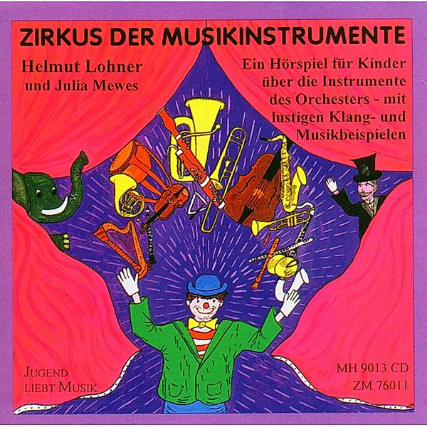 Zirkus der Musikinstrumente, Helmut Lohner, Julia Mewes