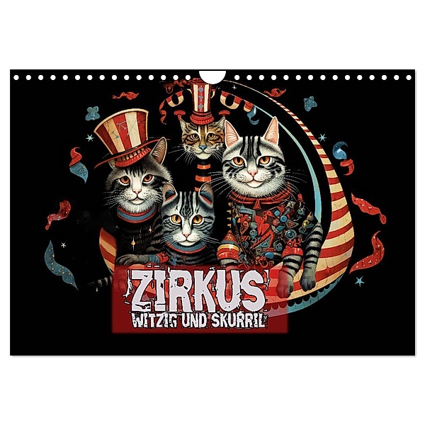 Zirkus Witzig und skurril (Wandkalender 2024 DIN A4 quer), CALVENDO Monatskalender, Calvendo, Liselotte Brunner-Klaus