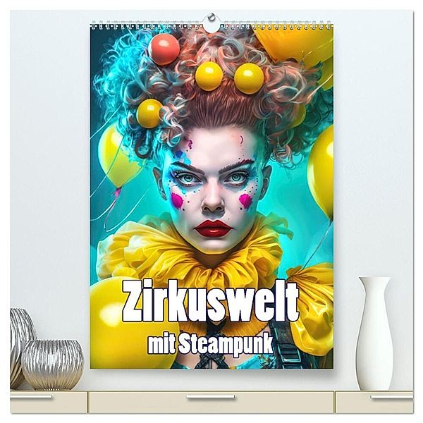 Zirkuswelt mit Steampunk (hochwertiger Premium Wandkalender 2024 DIN A2 hoch), Kunstdruck in Hochglanz, Liselotte Brunner-Klaus