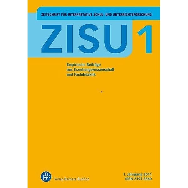 ZISU 1, 2012 - Zeitschrift für interpretative Schul- und Unterrichtsforschung