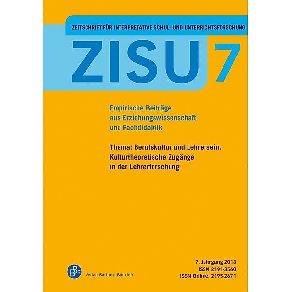 ZISU 7 - ebook / Zeitschrift für interpretative Schul- und Unterrichtsforschung Bd.7