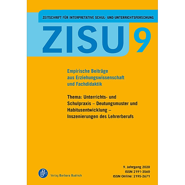 ZISU - Zeitschrift für interpretative Schul- und Unterrichtsforschung.H.9