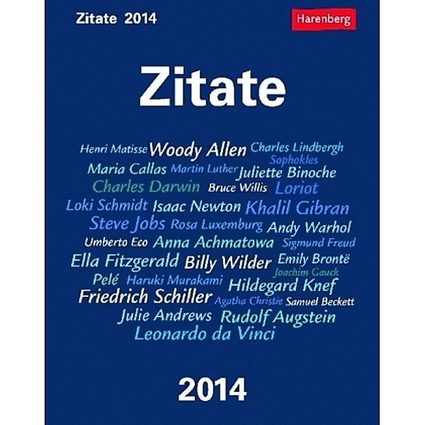Zitate, Abreißkalender 2014