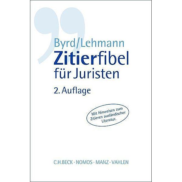 Zitierfibel für Juristen, B. Sh. Byrd, Matthias Lehmann