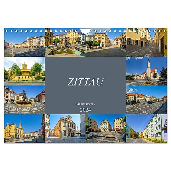 Zittau Impressionen (Wandkalender 2024 DIN A4 quer), CALVENDO Monatskalender, Dirk Meutzner