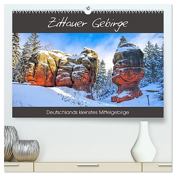 Zittauer Gebirge - Deutschlands kleinstes Mittelgebirge (hochwertiger Premium Wandkalender 2025 DIN A2 quer), Kunstdruck in Hochglanz, Calvendo, LianeM