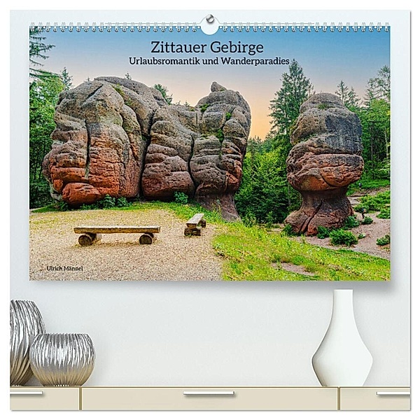 Zittauer Gebirge-Urlaubsromantik und Wanderparadies (hochwertiger Premium Wandkalender 2024 DIN A2 quer), Kunstdruck in Hochglanz, Ulrich Männel