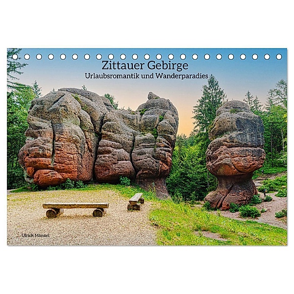 Zittauer Gebirge-Urlaubsromantik und Wanderparadies (Tischkalender 2024 DIN A5 quer), CALVENDO Monatskalender, Ulrich Männel