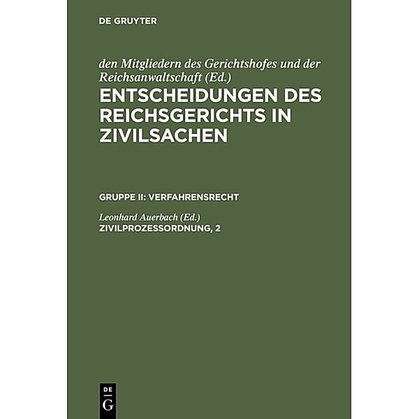 Zivilprozessordnung, 2