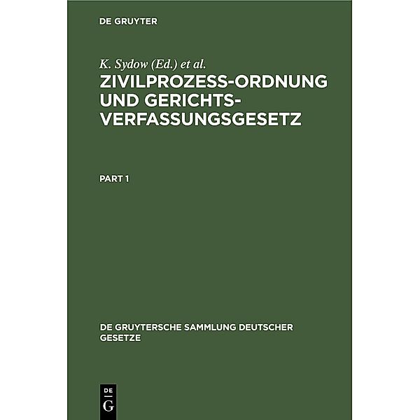 Zivilprozeßordnung und Gerichtsverfassungsgesetz