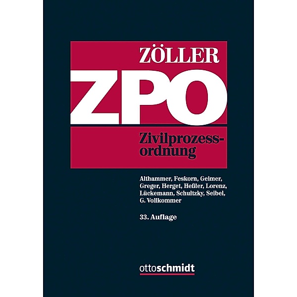 Zivilprozessordnung (ZPO), Kommentar, Richard Zöller