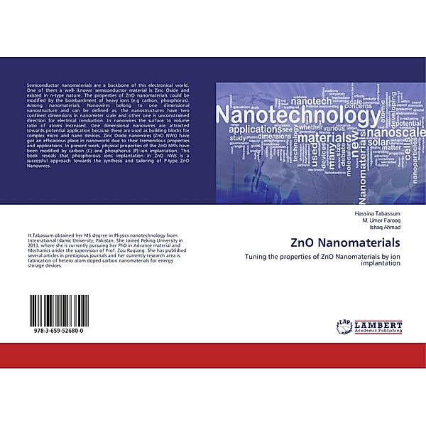 ZnO Nanomaterials, Hassina Tabassum, M. Umer Farooq, Ishaq Ahmad