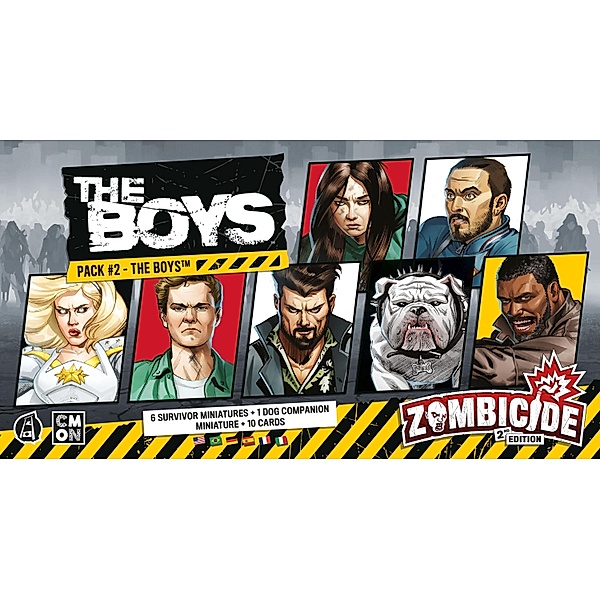 Asmodee, Cool Mini or Not Zombicide 2. Edition: The Boys Pack #2