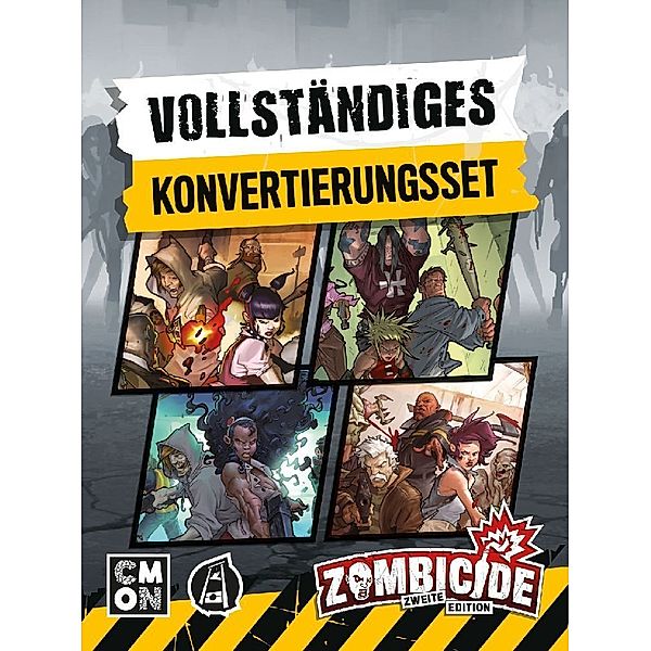 Asmodee, Cool Mini or Not Zombicide 2. Edition  Vollständiges Konvertierungsset, Raphael Guiton, Jean-Baptiste Lullien, Nicolas Raoult